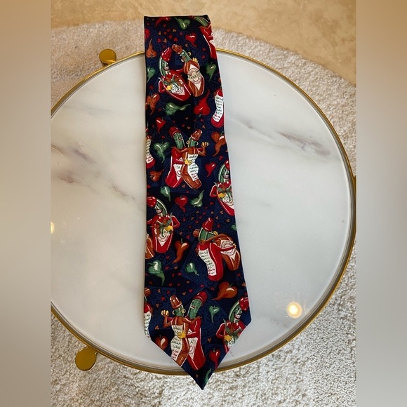 Tabasco Sauce Dancing Bottles Silk Fun Tie - Picture 6 of 6